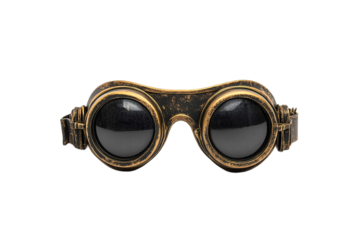 Gears and brass give classic touch isolated on white background or png background or transparent background.