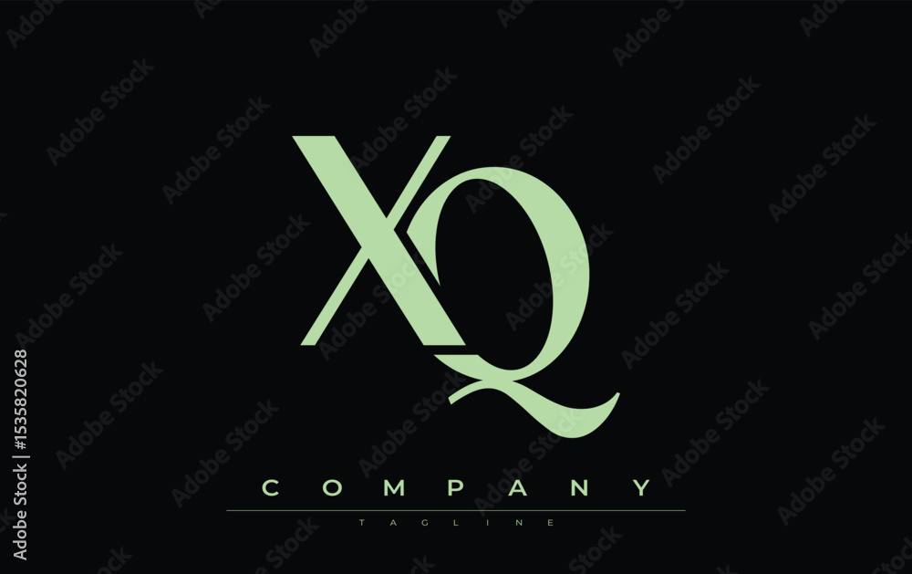 Fototapete xq modern initials logo design. branding logo with stylized initials showcasing bold design and mode