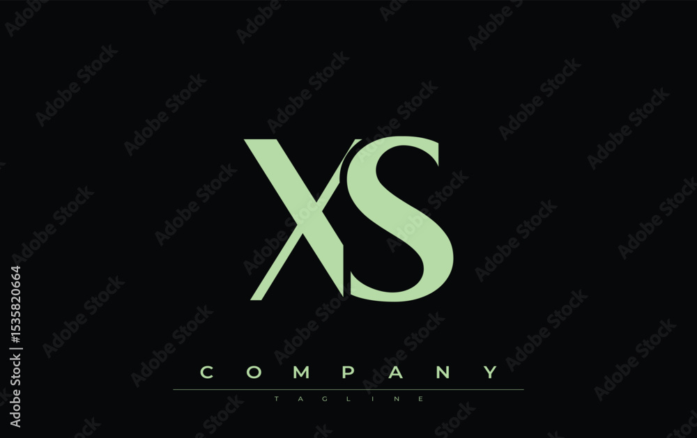 Fototapete xs modern initials logo design. branding logo with stylized initials showcasing bold design and mode