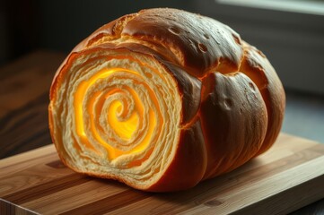 Fototapeta premium Intricate Labyrinthine Bread Loaf