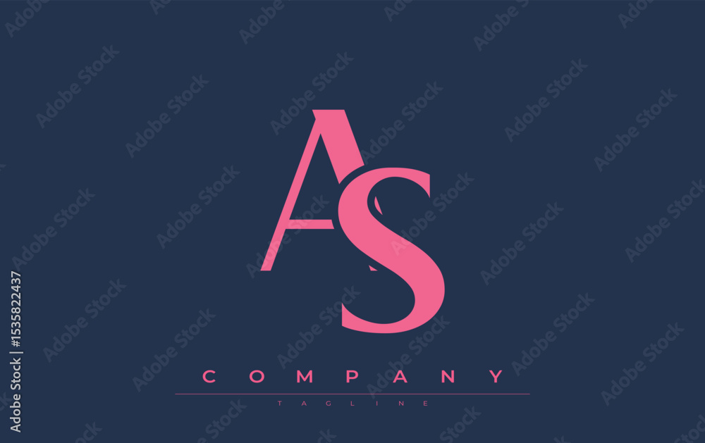 Fototapete as modern initials logo design. branding logo with stylized initials showcasing bold design and mode