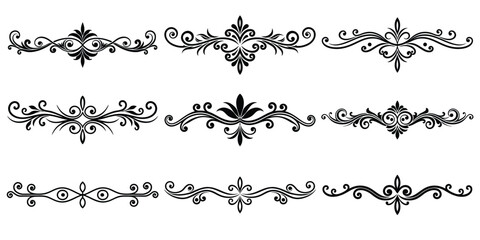 Vector Floral Dividers and Ornaments