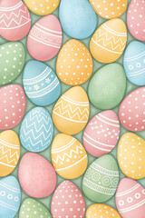 colorful easter eggs