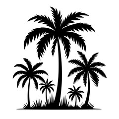 Fototapeta premium Palm Tree Silhouette