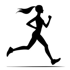 Female Runner Silhouette