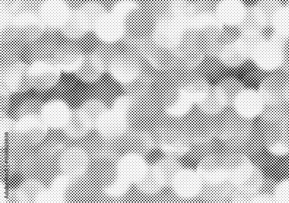 Poster a modern, abstract halftone pattern with a festive gradient and duotone effect. the distressed,