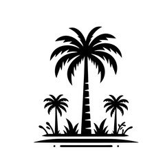 Obraz premium Palm Tree Silhouette