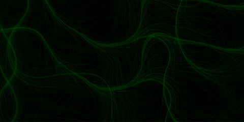 abstract green background with wavy lines 