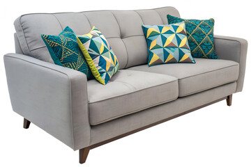 sofa with pillows