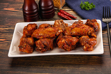 Hot and spicy Buffalo chicken wings