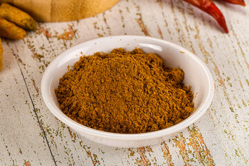 Indian cuisine - curry powder for culinary