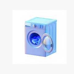 washing machine isolated on white