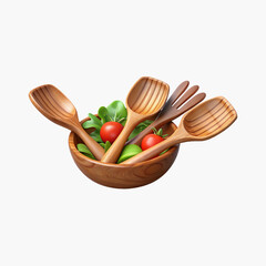 easter eggs in a wooden spoon