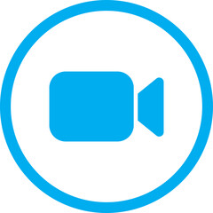 Video icon. Video camera, movie icon isolated on transparent background. Video production, streaming, editing, filming vector symbol. Perfect for media, entertainment, and broadcasting design.