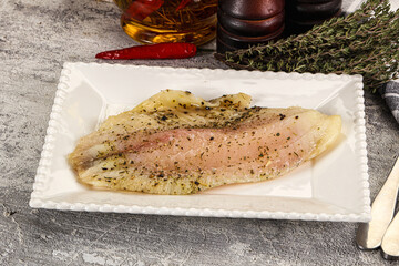 Baked tilapia fish with spices