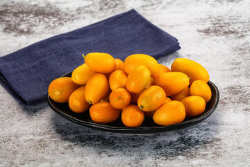 Sweet juicy tropical fruit kumquat