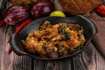 Prawn with vegetables and oyster sauce