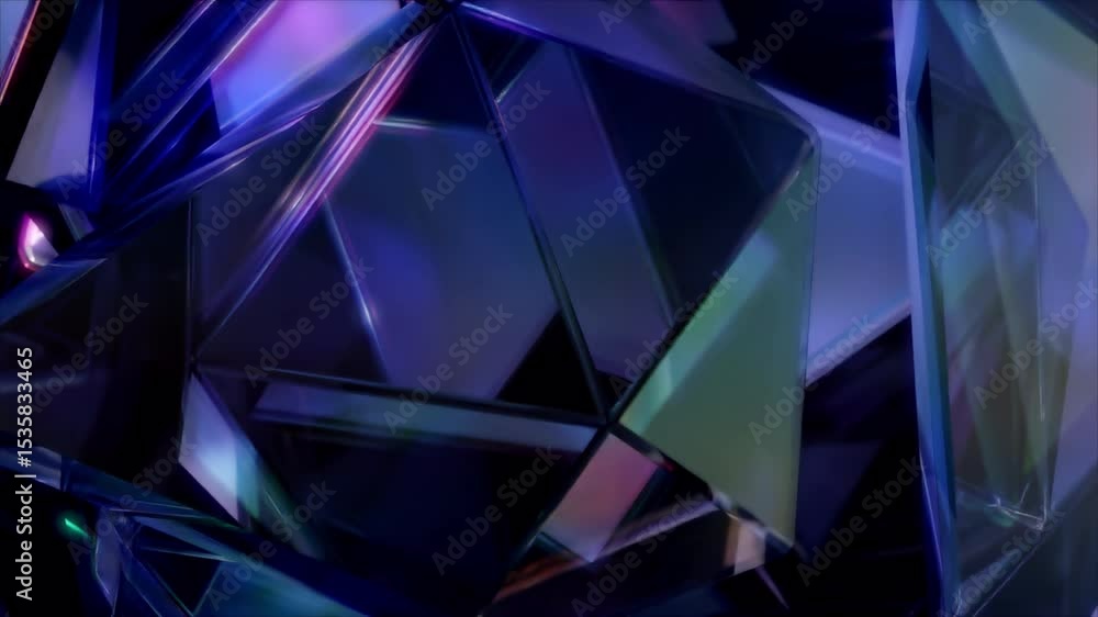 Poster stylish background with a polygonal crystal shape. a 3d abstraction of a geometric jewelry surface. 