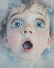 Babys Surprise Expression.