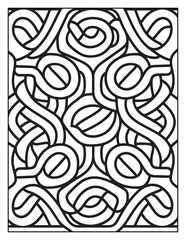Mindful Patterns Coloring Pages For Adults & Teens,  black and white, line art, illustration, bold and easy coloring page, bold & easy coloring book, stress relief ,coloring book, coloring page