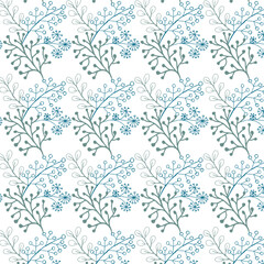 digital silk scarf design with seamless textile pattern