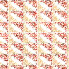 digital silk scarf design with seamless textile pattern