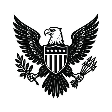 American eagle emblem presidential national symbol