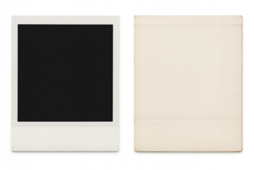 polaroid border frame front and back