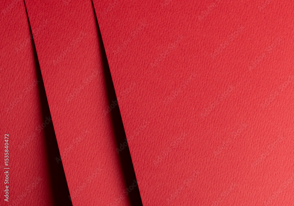 Poster premium red designer paper sheet with smooth matte texture. bright, festive background with