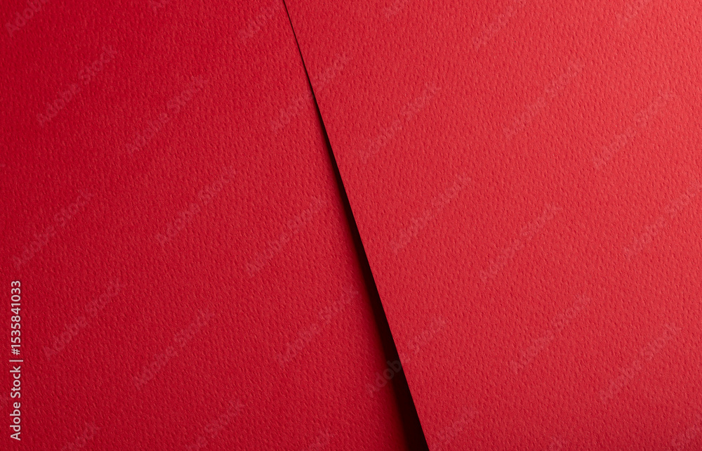 Poster red designer paper sheet with elegant matte texture. bright, festive background with minimalistic,