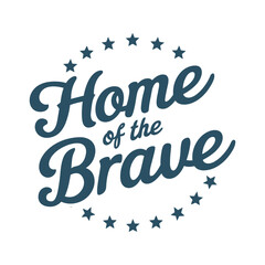 Home of the Brave t shirt design