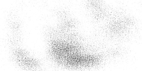 Dust Overlay Distress Grainy Grungy Effect. Distressed Backdrop Vector Illustration. Isolated Black on White  Grunge with fine grains isolated on white background. Vector illustration
