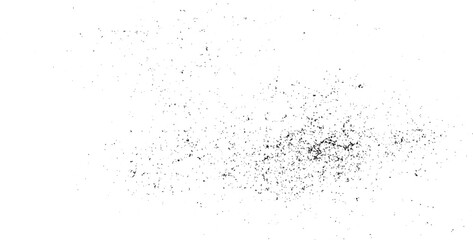  Grunge with fine grains isolated on white background. Vector illustration Vector random gritty background. scattered tiny particles, grunge black texture overlay pattern sample on background.