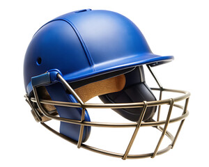 Fototapeta premium a cricket helmet isolated on white background PNG,AI GENERATED