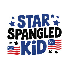Star Spangled Kid t shirt design