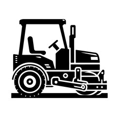 Naklejka premium Roller Compactor Silhouette