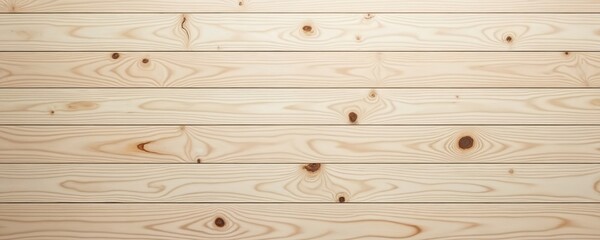 Naklejka premium Light wooden boards background. Natural wood texture with empty space. Horizontal planks, perfect for design projects. Modern clean, aesthetic design. Eco friendly materials.