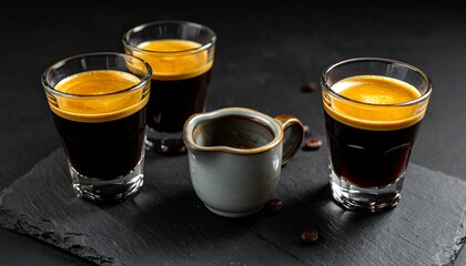 Espresso – A concentrated form of coffee served in small shots, with a strong taste and creamy...