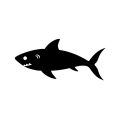Obraz premium vector illustration of a shark