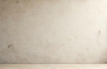 Obraz na płótnie Canvas Concrete wall background, beige color. Rough plaster texture, neutral palette. Empty interior room design. Blank surface with copy space. Perfect background for text, product placement, website,