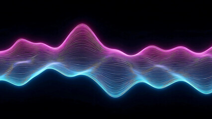 Obraz premium Stunning Pink & Blue Wave Abstract Background: Perfect for Design Projects