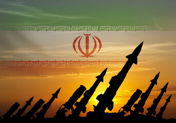 Iranian missiles launch strategic military defense power ballistic missile technology weapon system concept