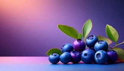 Fototapeta premium luxor temple on ripe blueberry mockup and copy space with a gradient background aior white background
