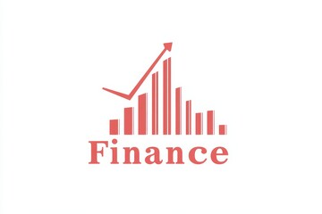 Innovative logo design featuring finance slogan on a clean white background