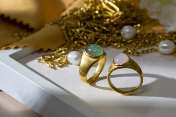 Women's beauty tool rings