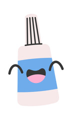 White corrector box cartoon character