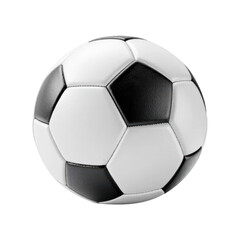 A Classic Black and White Soccer Ball Used in Games and Practices by Adults and Children Alike