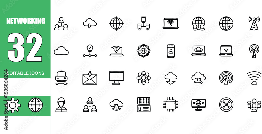 Poster networking communication connection data global internet network server technology wireless informat
