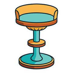 vintage chair isolated on white