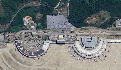 High-Resolution Aerial View of a Airport